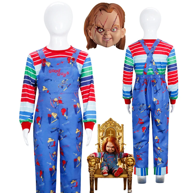 Kids Face Mask - 2025Anime Spaventoso Bambino è Gioca Chucky