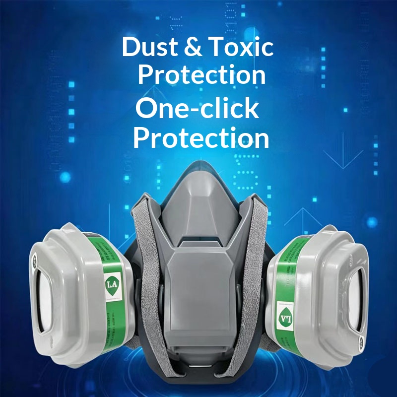 Dust Mask Construction - Maschera Antigas in Silicone 6502QL con